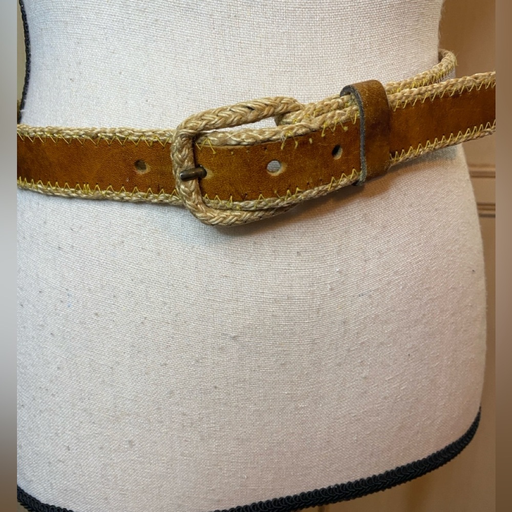 Vintage Levi’s Leather & Jute Belt